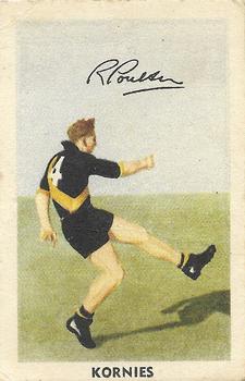 1951 Kornies Footballers in Action #24 Ray Poulter Front